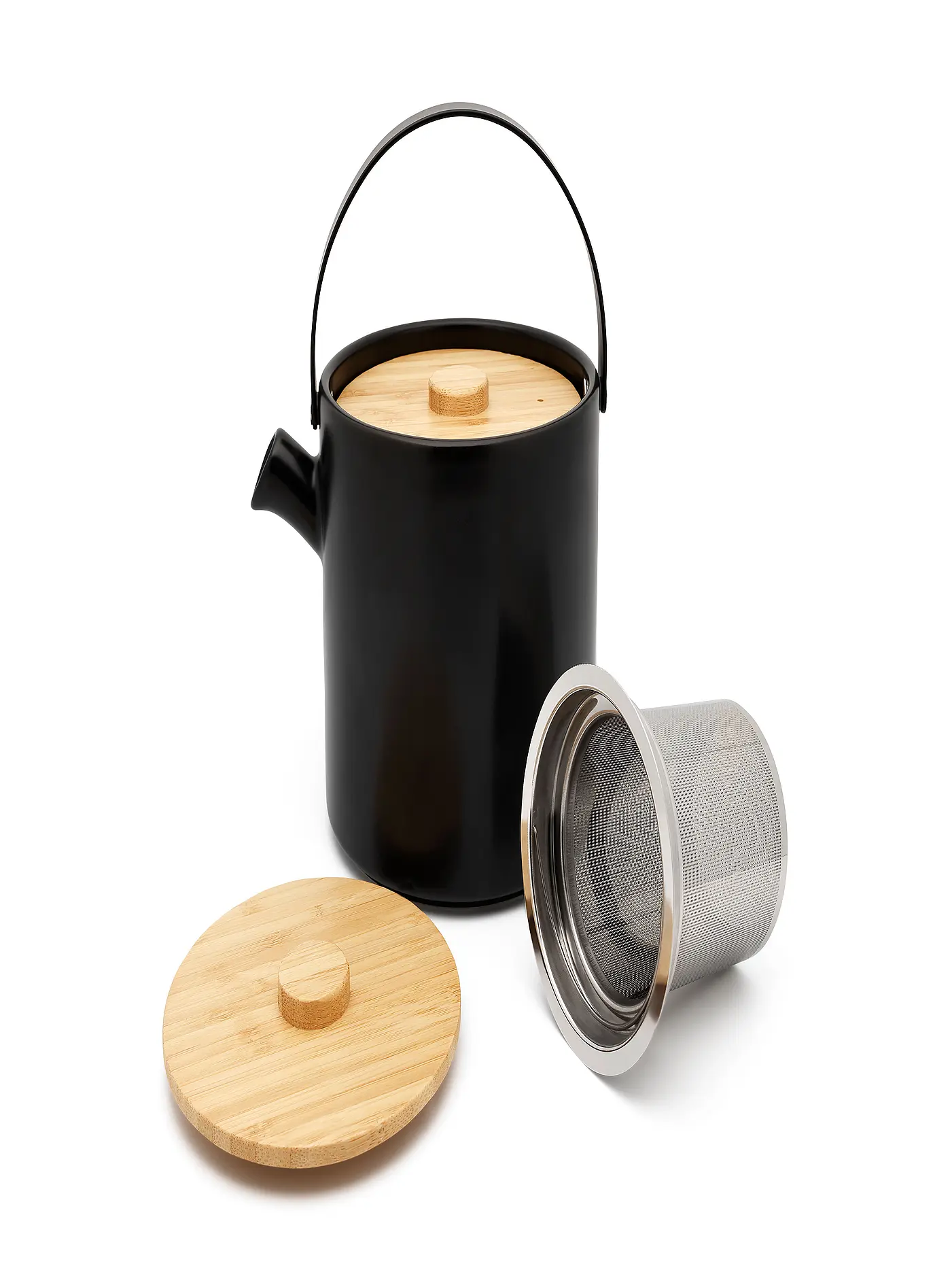 BREDEMEIJER | Tee Set Umea 1,2l Schwarz/Bambus | 